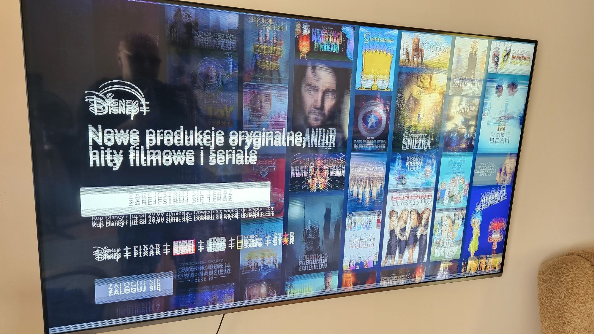 Tv Samsung 55' UE55NU8002 UHD, Tryb gamingowy, uszkodzony