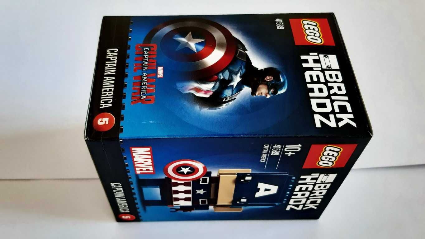 LEGO BrickHeadz Marvel Civil War 41589 Captain America selado