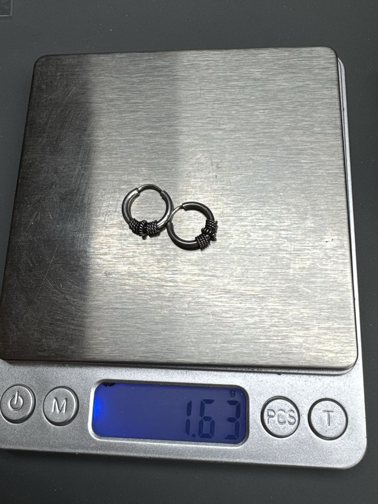 Piękne stare kolczyki srebro 1.6g K
