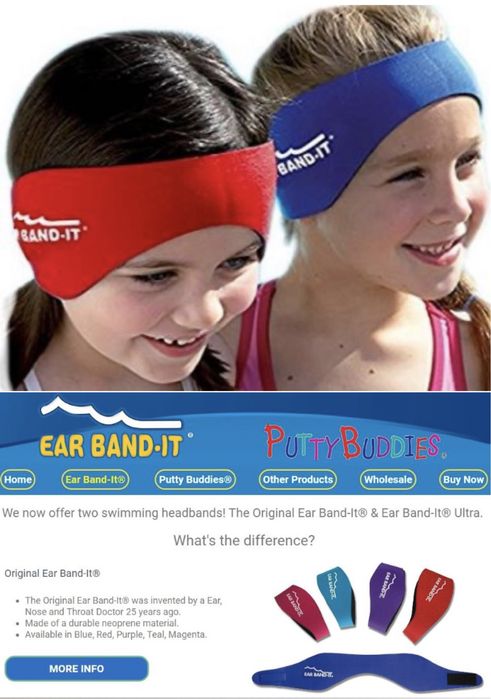 Banda tapa ouvidos da marca “Ear band it”