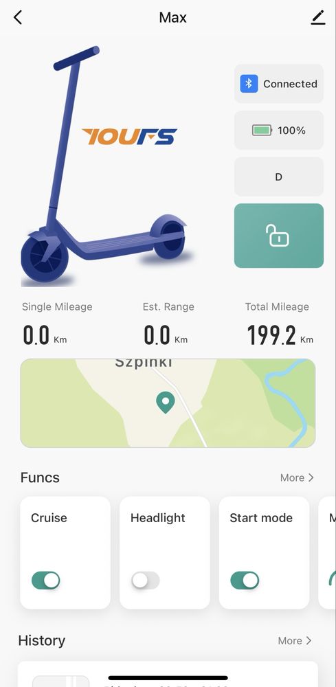 Hulajnoga elektryczna 4 tryby jazdy - max 30km/h