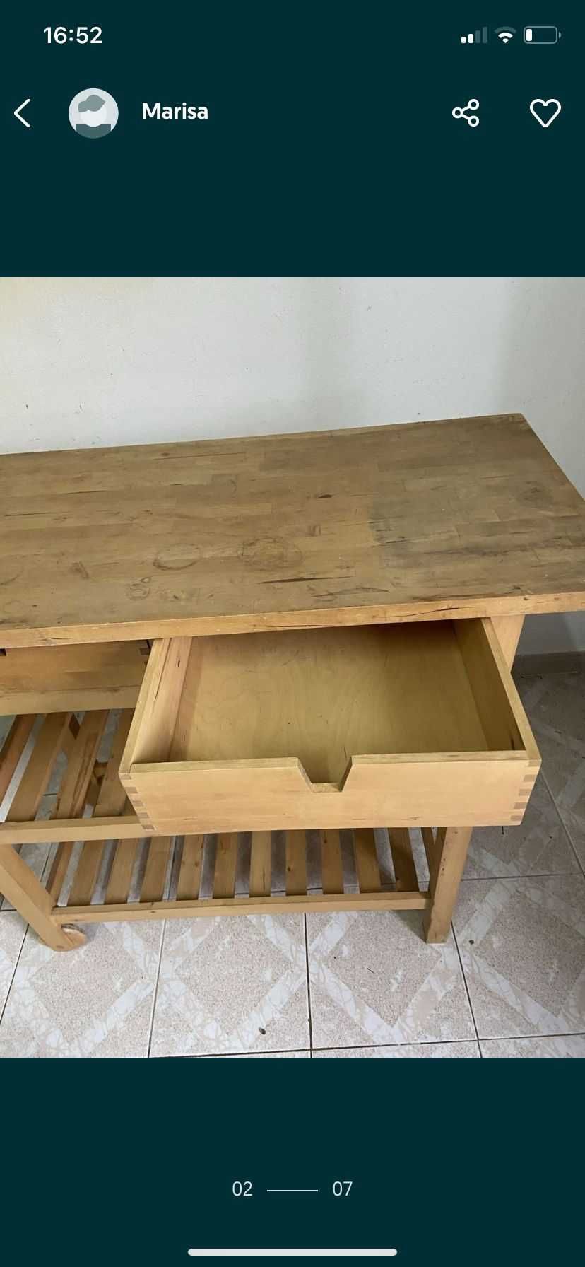 mesa aparador  cozinha ikea bancada madeira apoio consola