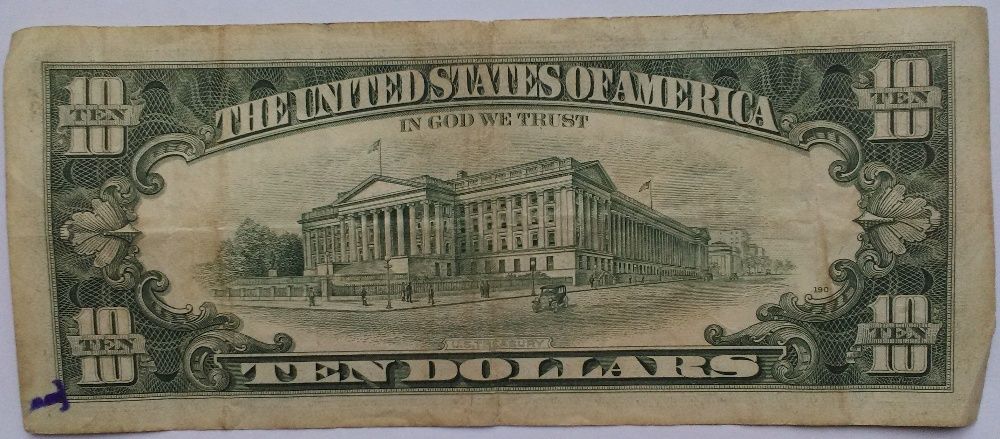 10 dolarów amerykańskich 1985 r.