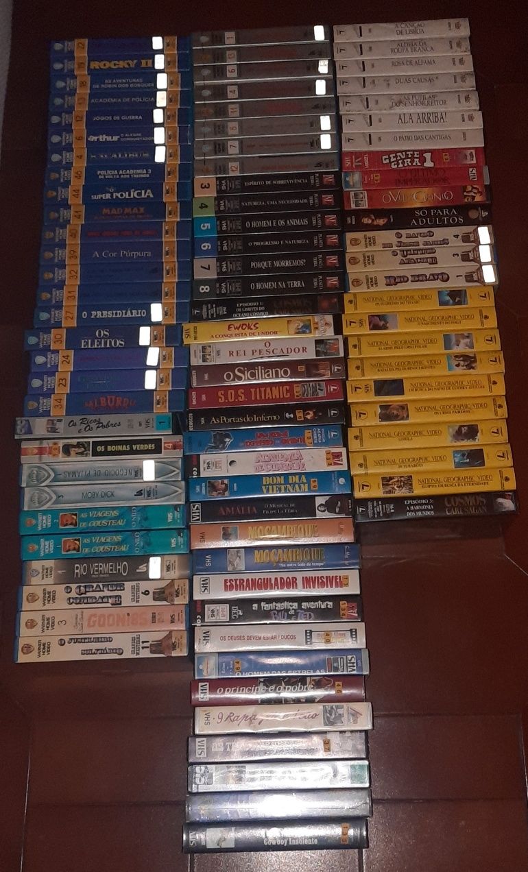 Lote de 82 Filmes VHS - ORIGINAIS - Para despachar