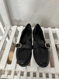Туфлі лофери чорні на 26 см, 40 р.