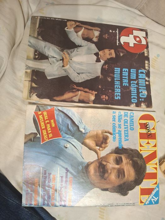Revistas vintage gente radio televisão camilo Oliveira