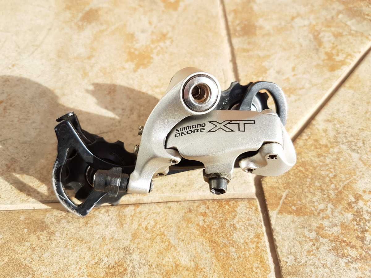 przerzutka tył Shimano DEORE XT, RD-M750, 9-speed, retro mtb