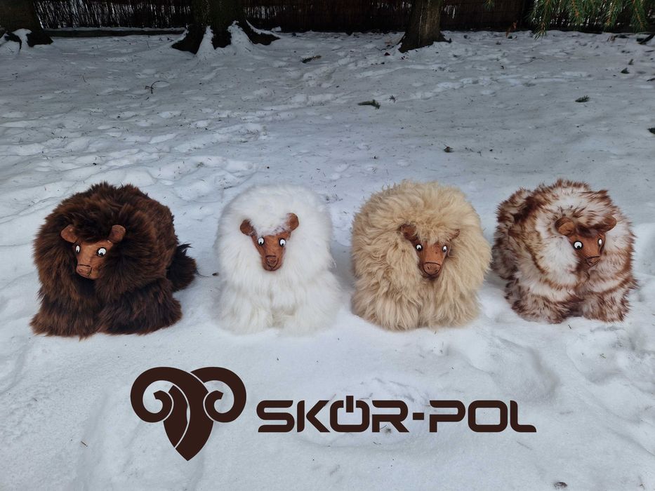 Niedźwiedź Niedźwiadek Drewniany Naturalny Rzeźbiony Mini Skór-Pol