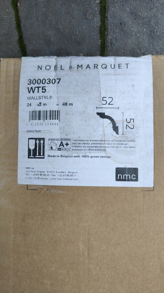 Стельовий плінтус карниз Noel & Marquet WT5 Wallstyl 3000307