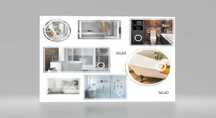 LED DC-F зеркала с антизапотеванием, часами,индикатором температуры