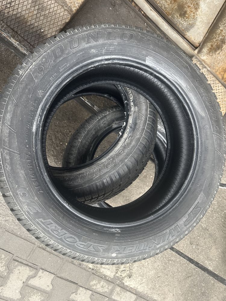 215/60r17c dunlop komplet demo zima vw t5 t6 traffic