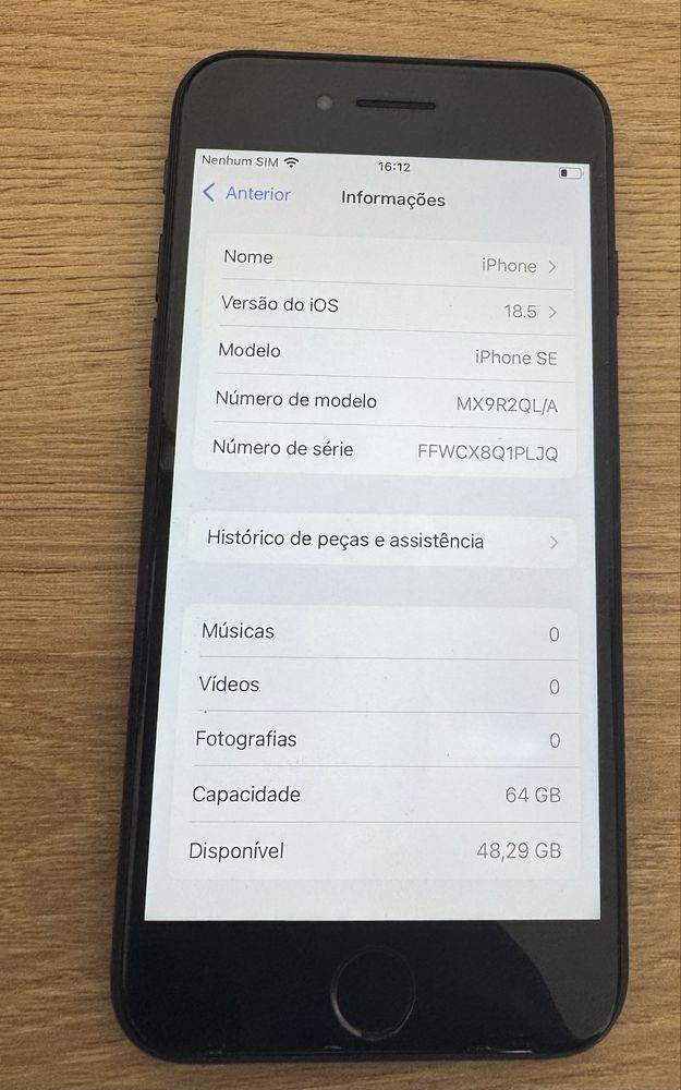 Iphone SE 2020 Preto