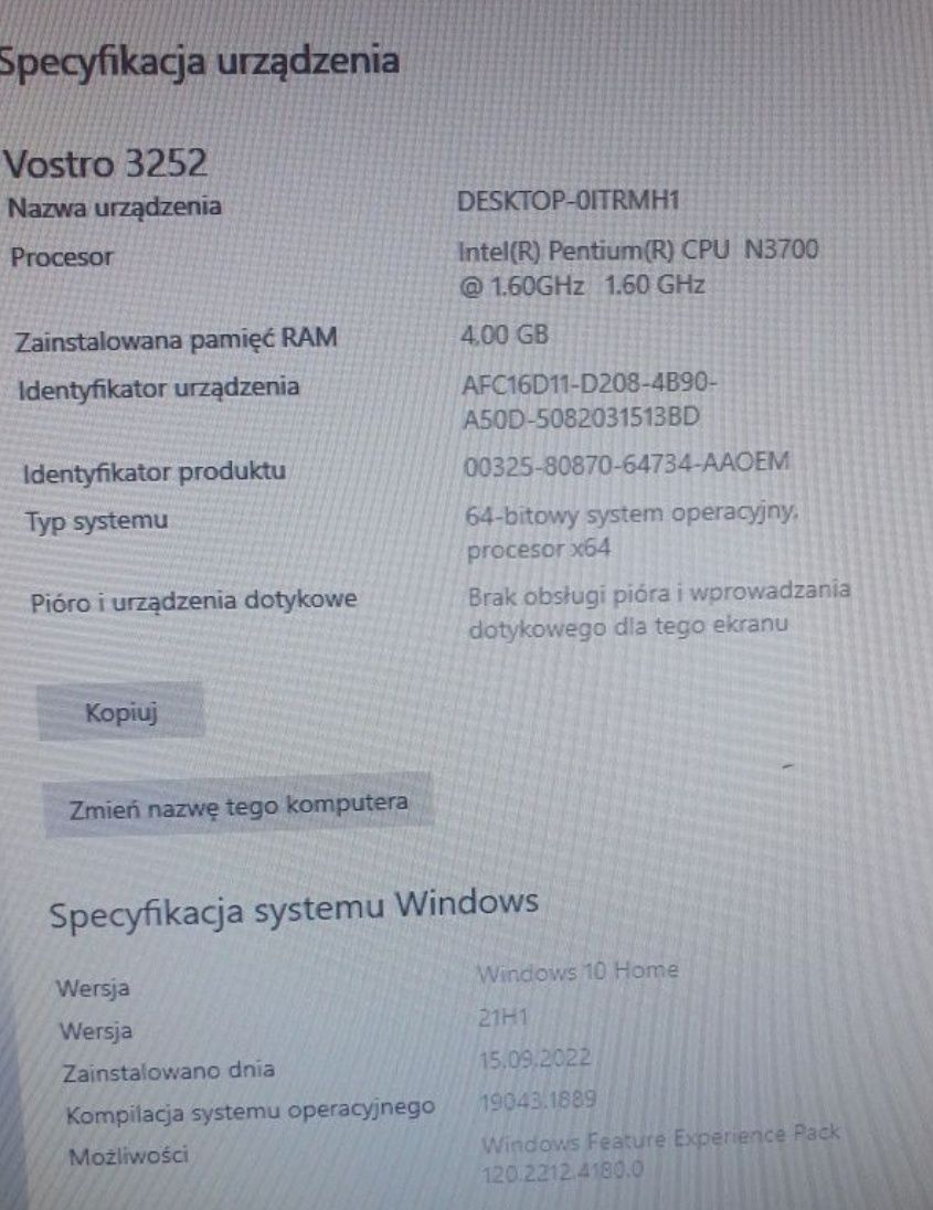 Dell Vostro 3252