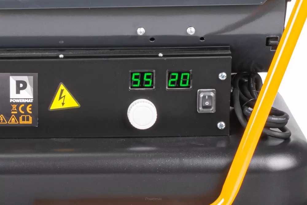 Nagrzewnica spalinowa olejowa na ropę 30KW z kominem + termostat  35SK