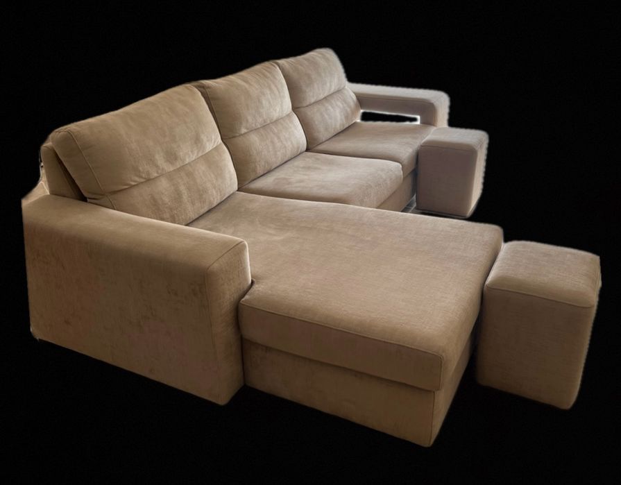 Sofá com chaise longue