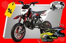 XTR Inny Mini Cross XTR 49cc 702 10 cali DUŻY Dwusuw 2T Elektryczny Start