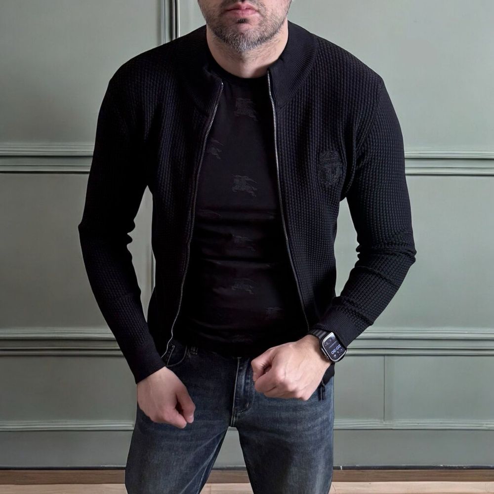 Зіпка Billionaire кофта на блискавці M,L,XL,2XL,3XL коричневий/синій
