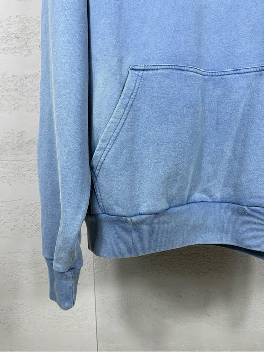 Худи BALENCIAGA голубое синее мужское унисекс оверсайз винтажное