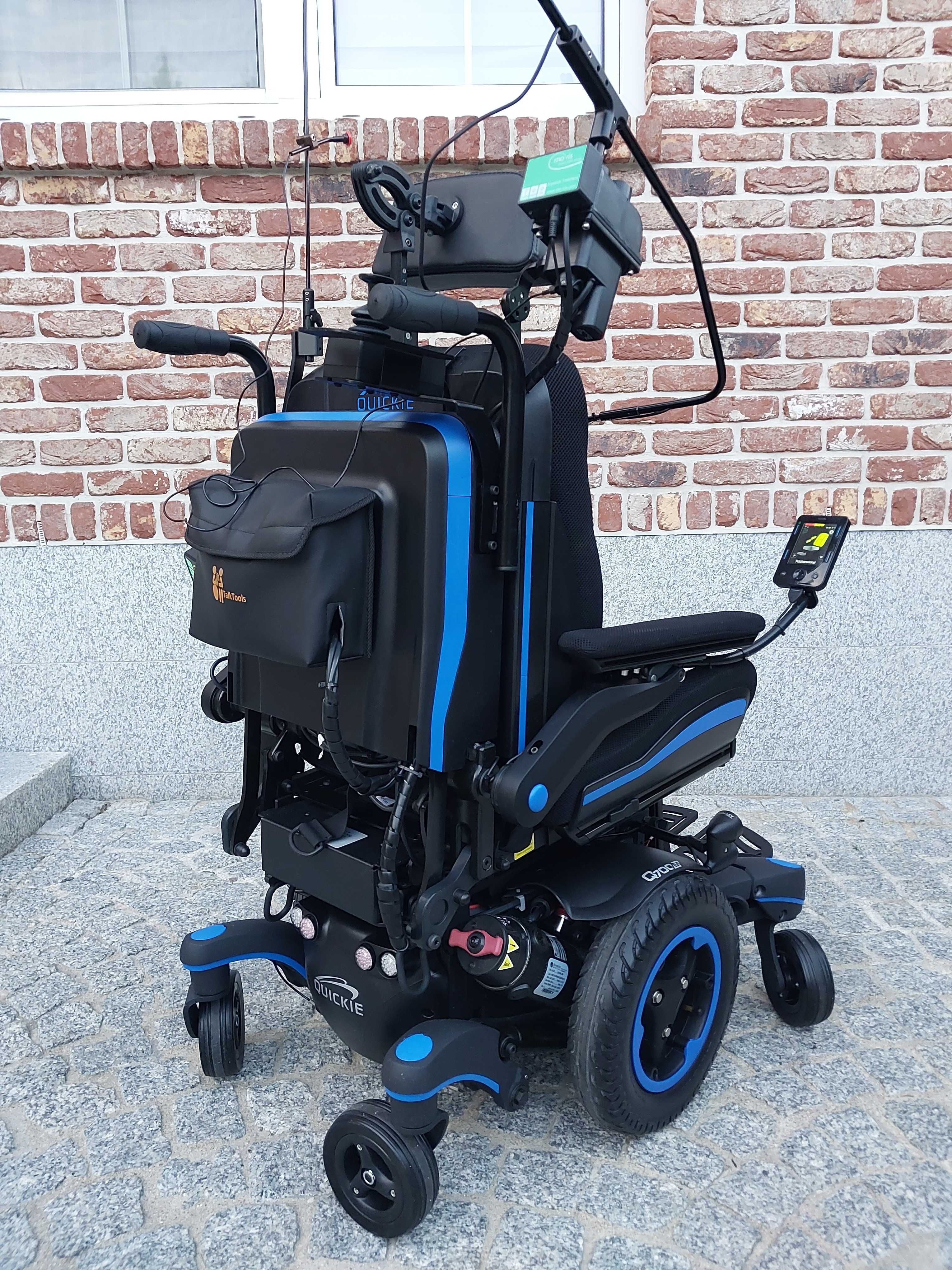 Nowy wózek inwalidzki elektryczny Quickie Q700M Ergo ster. podbrodkiem
