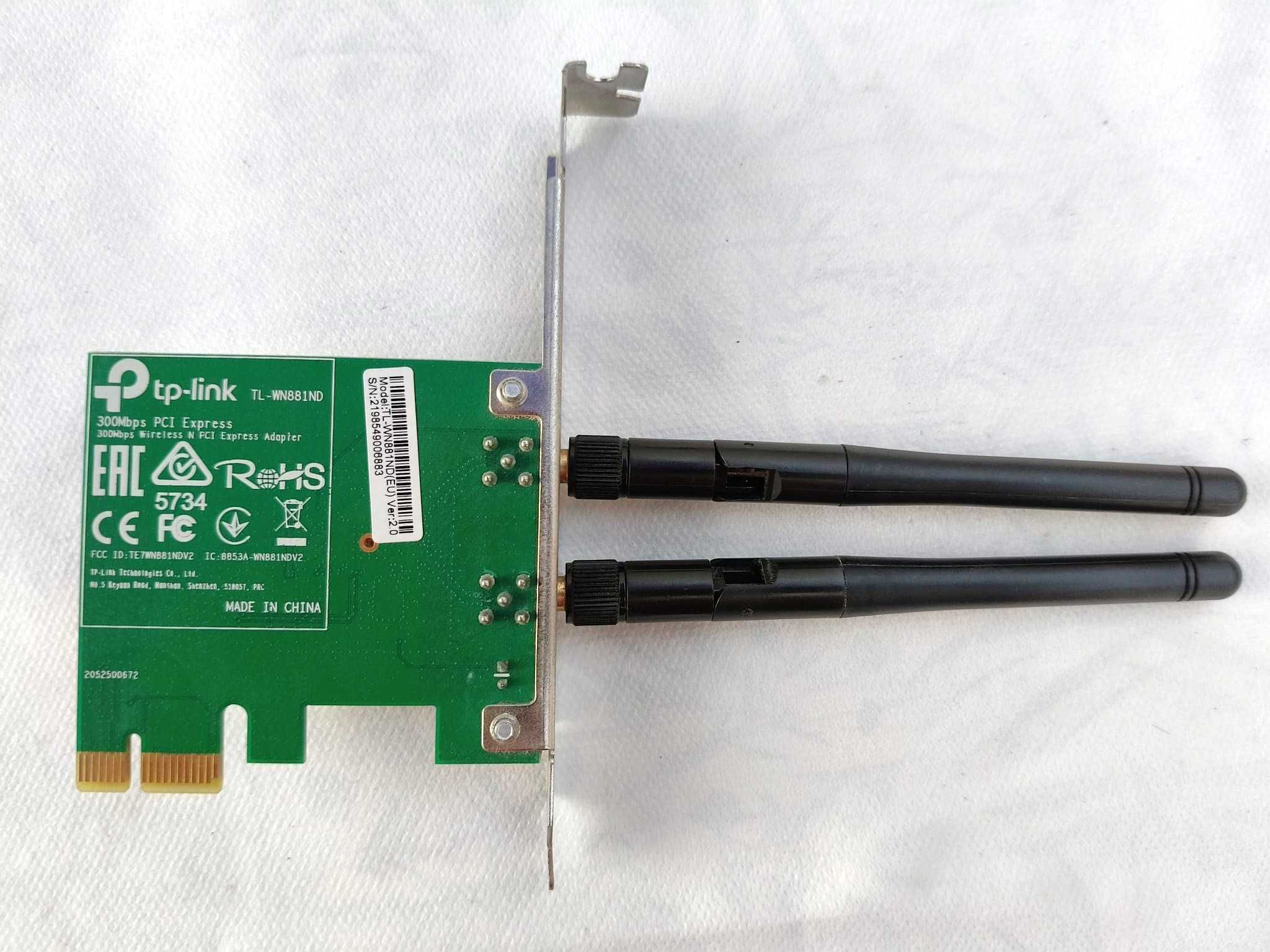 Placa de rede Wi-Fi TP-Link TL-WN881ND