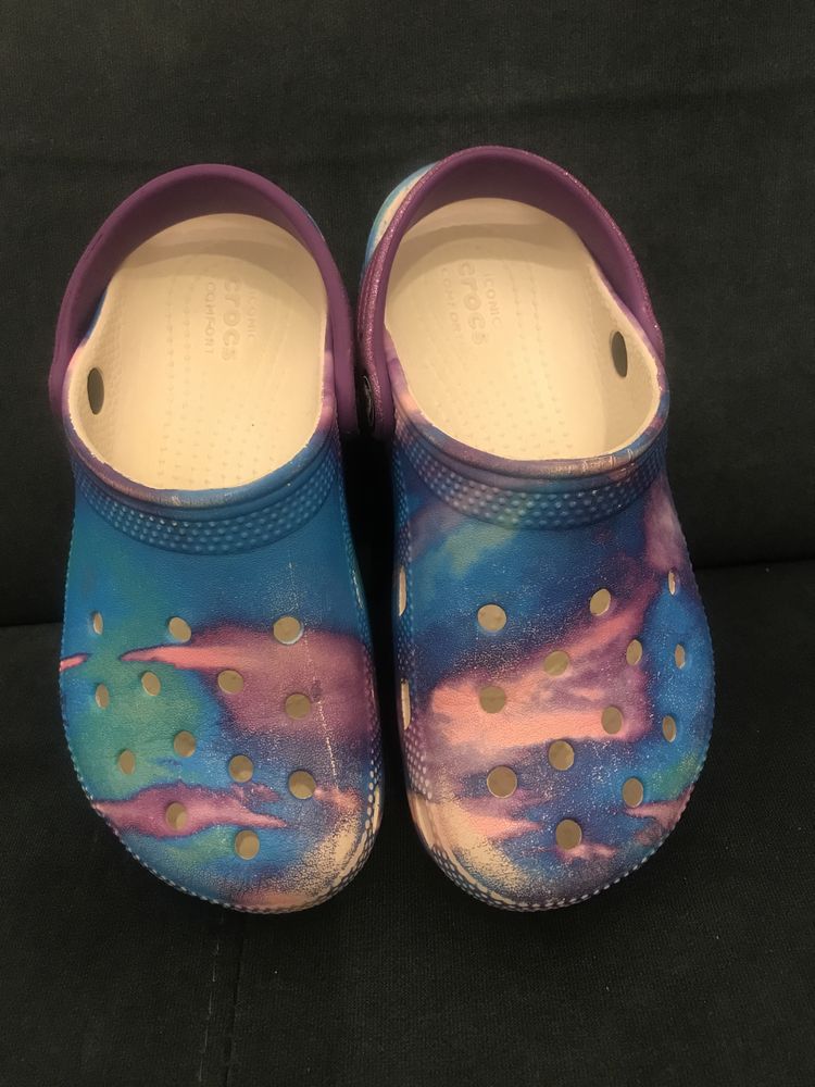 Crocs C13 Classic Out Of This World brokatowe fioletowe