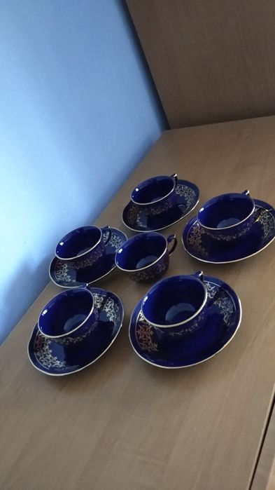 Zestaw filiżanek Chodzież lata PRL