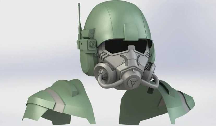 Fallout шлем T-45,T-60,T-50,new vegas,nkr косплей аниме