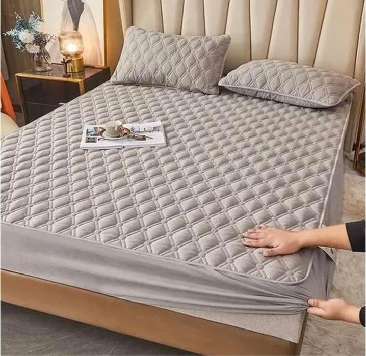 Акція 3 дні! Стьобаний прошитий еко наматрасник наматрацник хлопковий