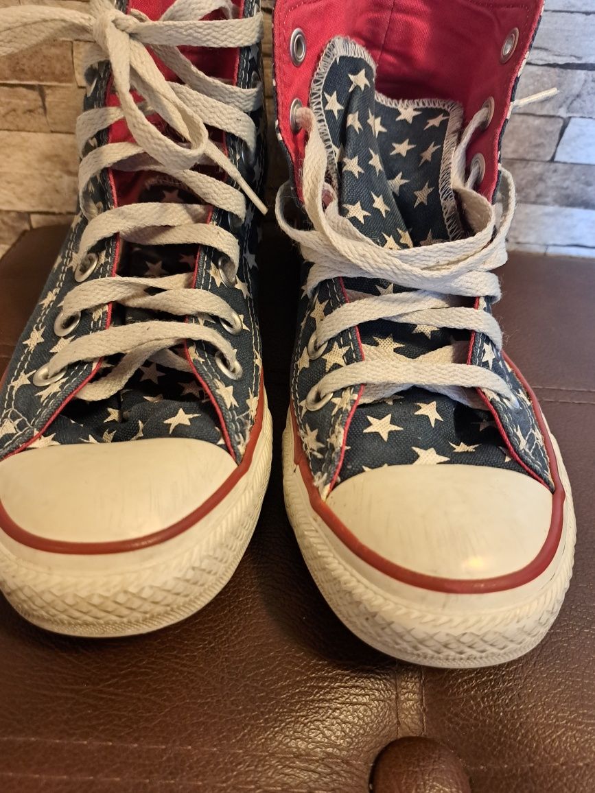 Wysokie trampki converse 37, wkładka 23.5 cm