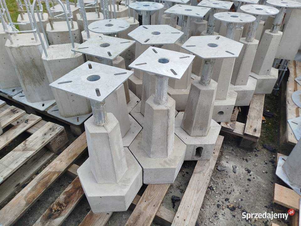 Stopa żelbetowa fundament kotwa betonowa wkopywana do lamp latarni