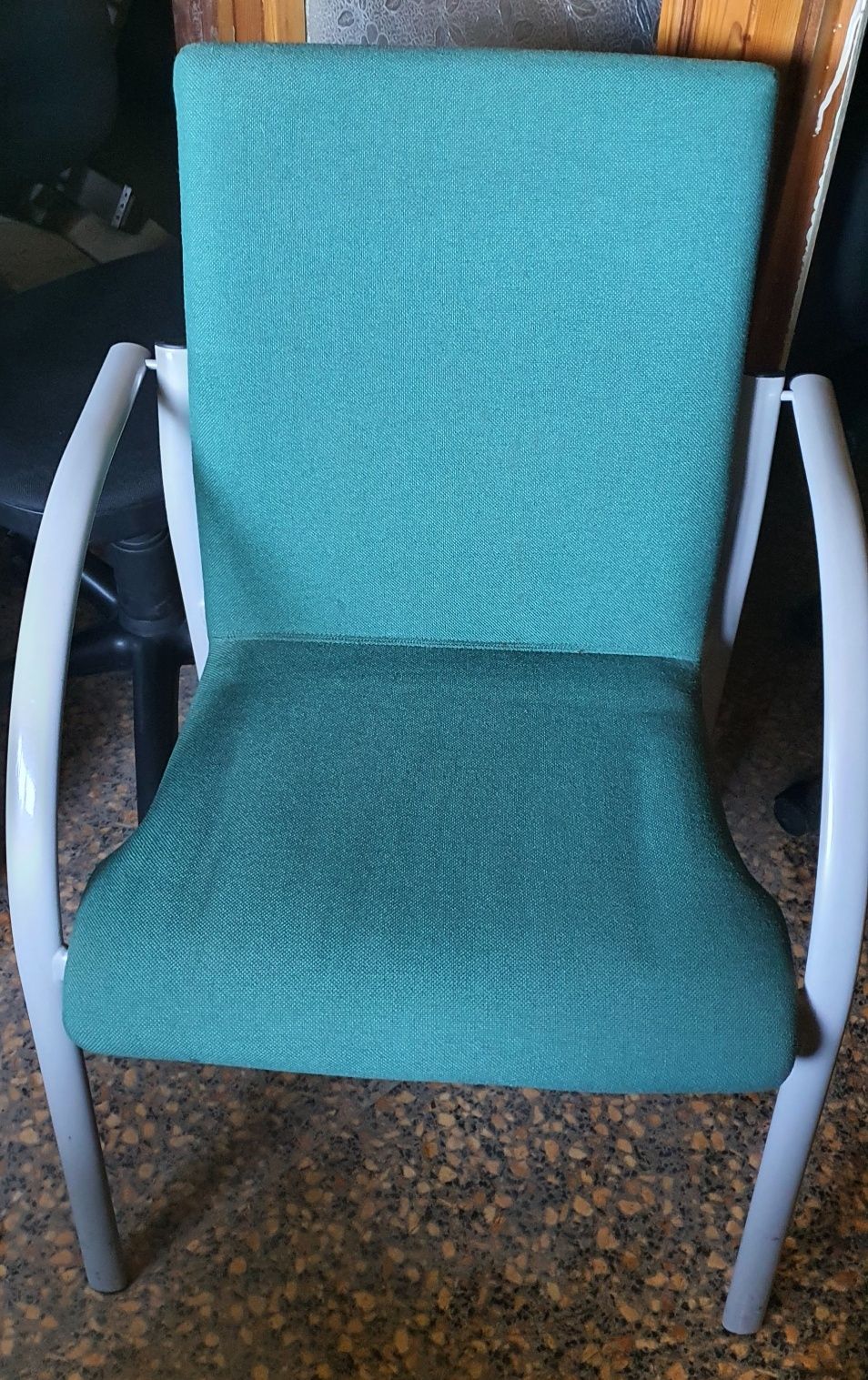 Krzesła biurowe, konferencyjne, zielone, 8 szt.