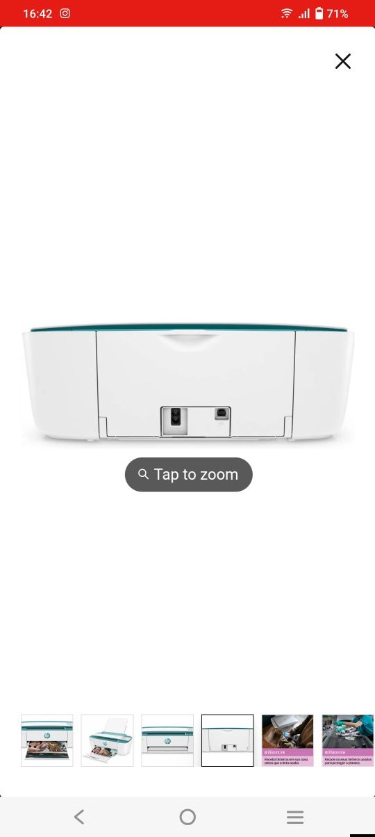 Impressora hp 3762 multifunções