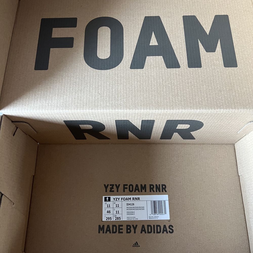 Yeezy Foam Runner Mx Cinder - rozmiar 46 i 42-44,5