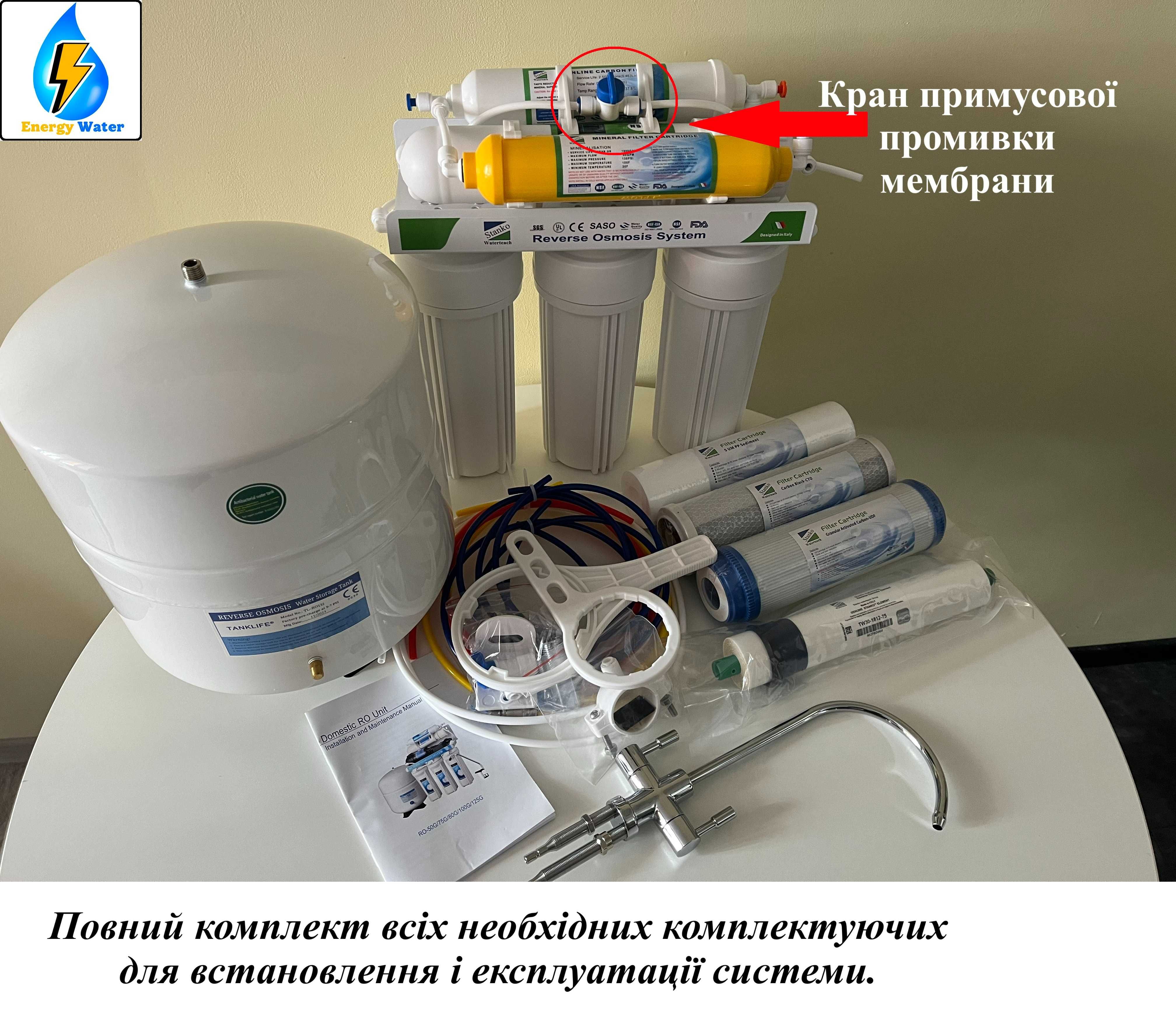 Зворотний осмос з мінералізатором Stanko RO 6 Італія