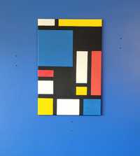 Obraz akrylowy a'la Piet Mondrian 60x40