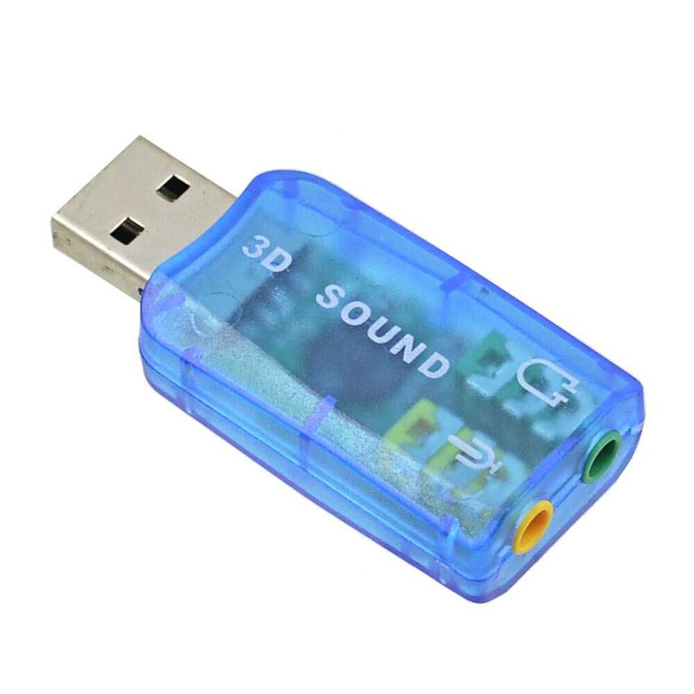 Внешняя звуковая карта USB 3D sound card 5.1 Sound audiocontroller