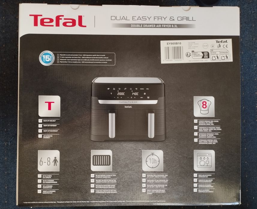 Аэрогриль от Tefal DUAL EASY FRY & GRILL