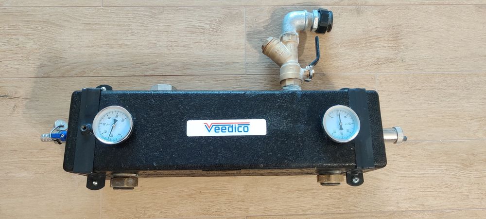 Sprzęgło hydrauliczne 1–1 DN25 ~60 kW w izolacji, Veedico
