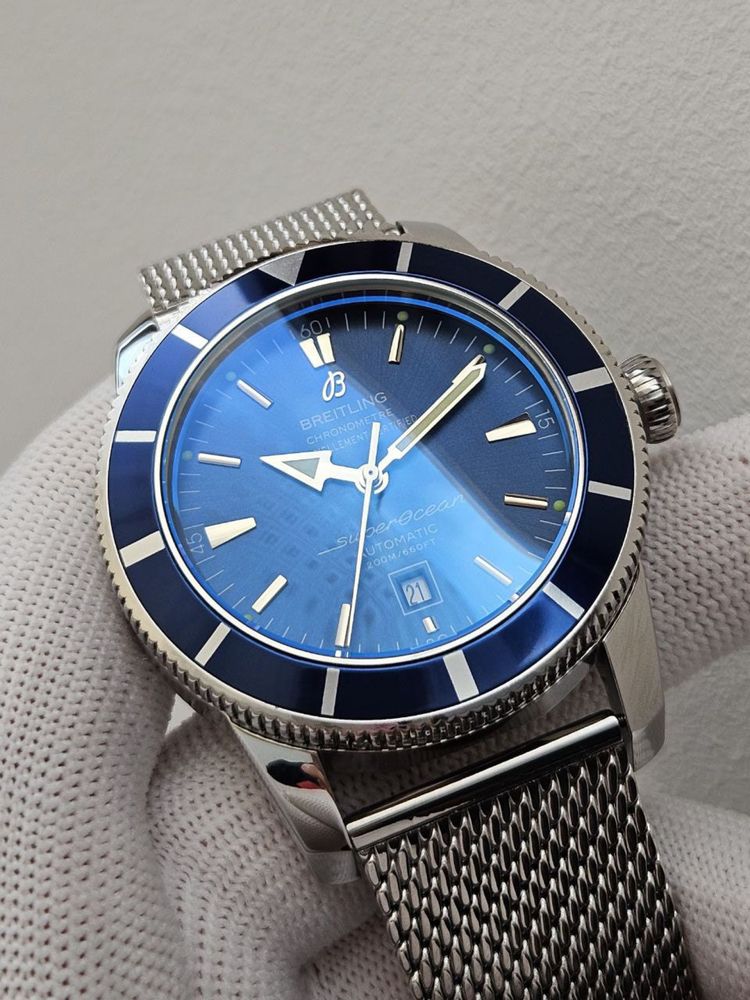 Швейцарские часы Breitling B20 Silver-Blue