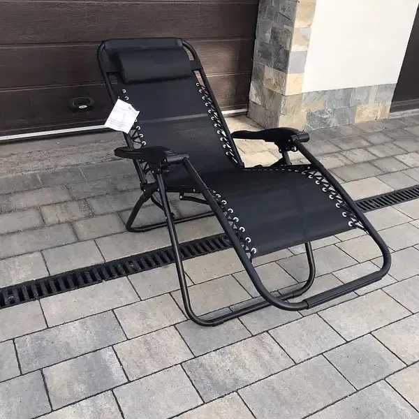 Садовий шезлонг з МАТРАСОМ! Лежак Крісло Садовый шезлонг кресло СКЛАД