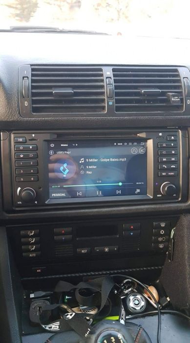 Radio android bmw e39 x5 e53 topo de gama