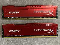 Оперативная память 16gb 2666mhz HyperX FURY 2x8gb