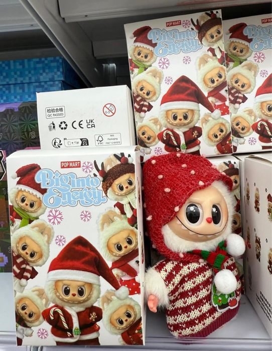 Різдвяні лабубу, новорічні лабубу, лабубу брелок, лабубу сюрприз labub