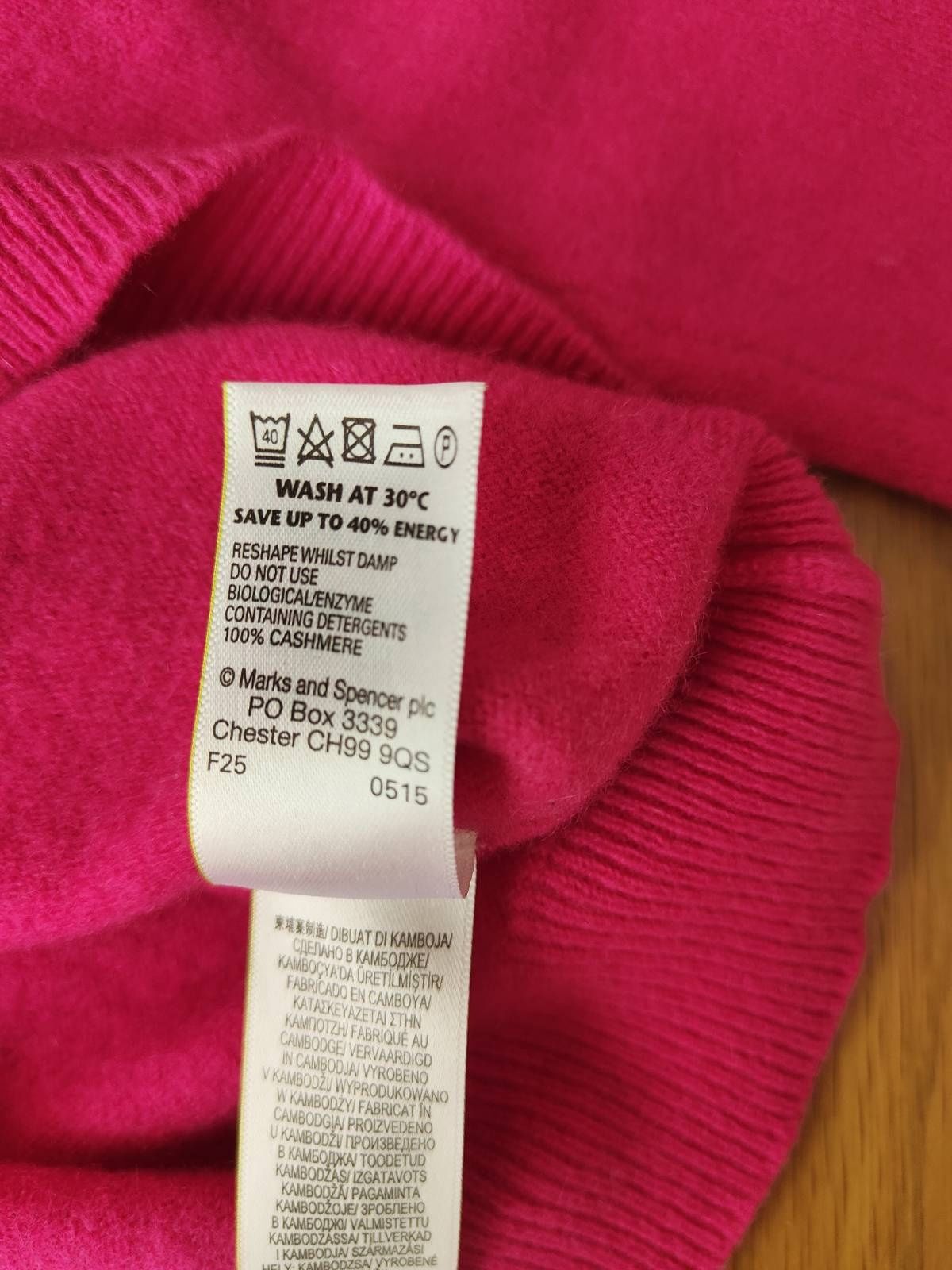 Kaszmirowy sweter M&S Collection S