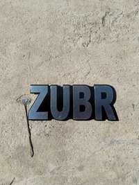 Наклейка,емблема ZUBR на мотоблок  і міні тракторі