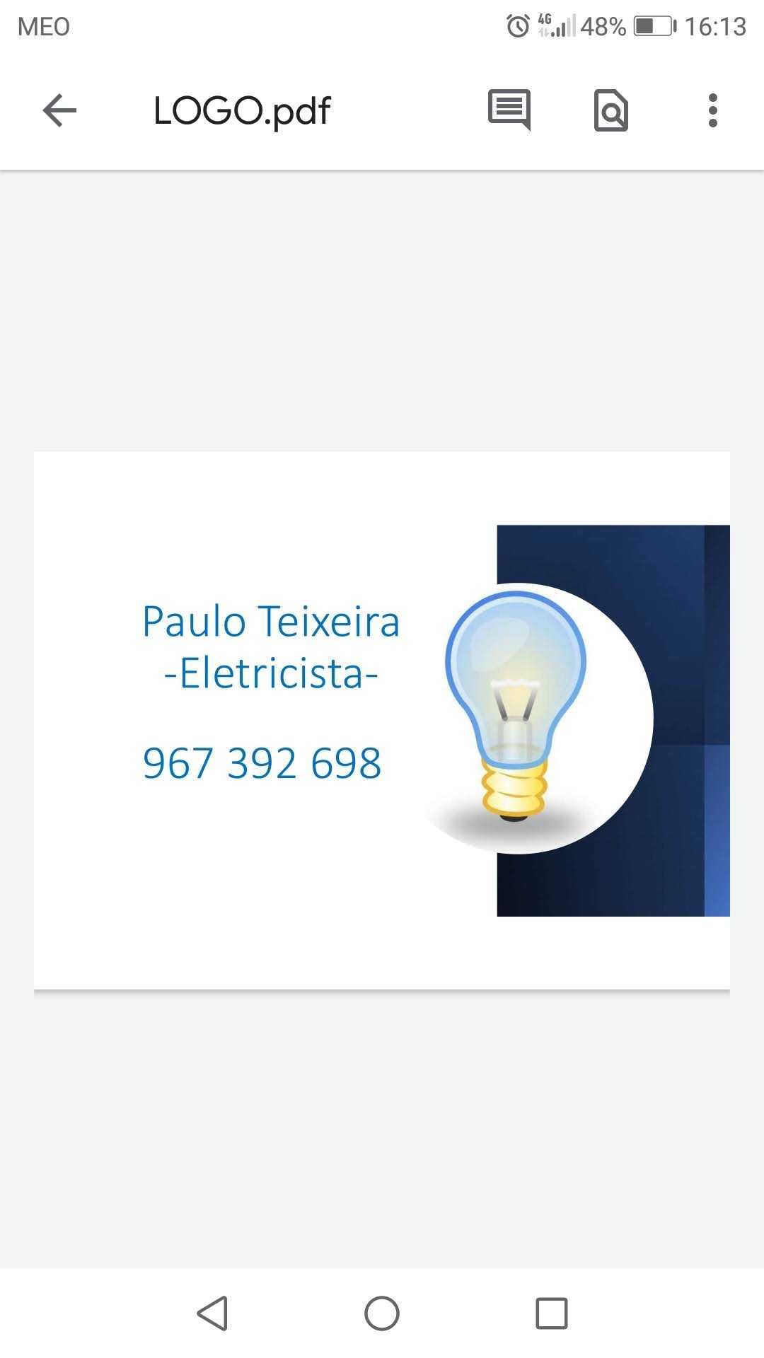 Paulo Teixeira - Eletricista