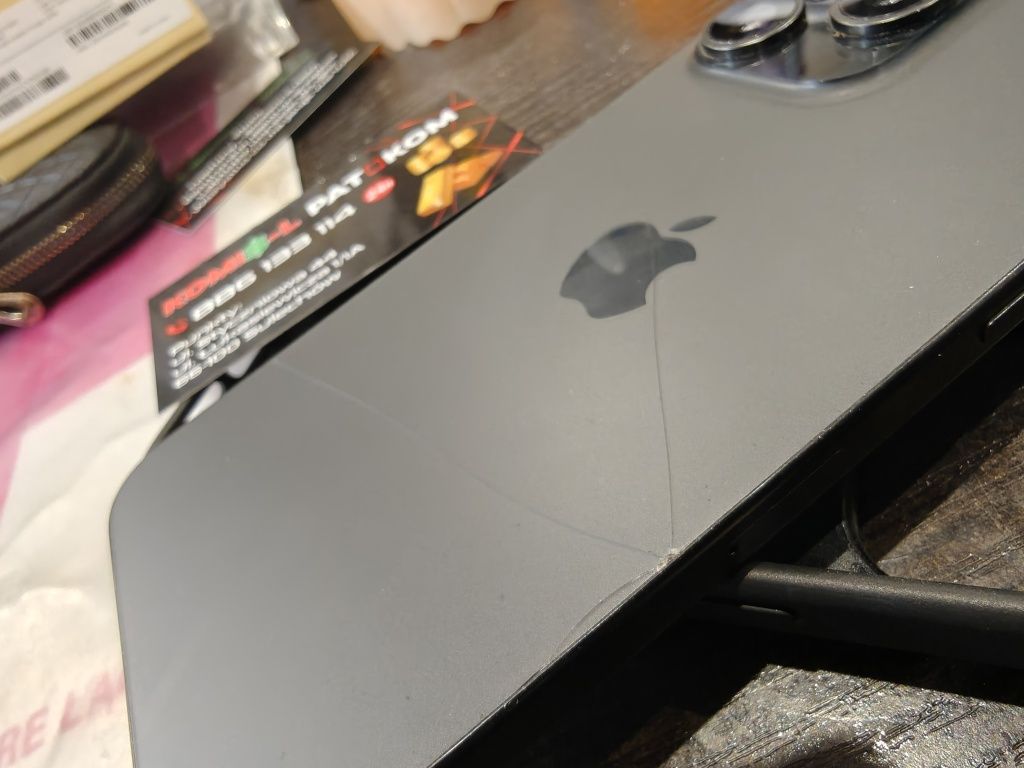 iPhone 15 Pro Max 256gb 100% baterii.. Titanium Black.. PAT-KOM