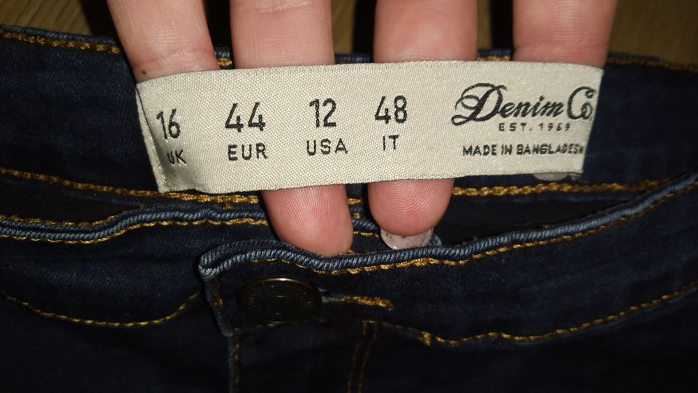 Стейчеві джинси скіні висока посадка Denim Co