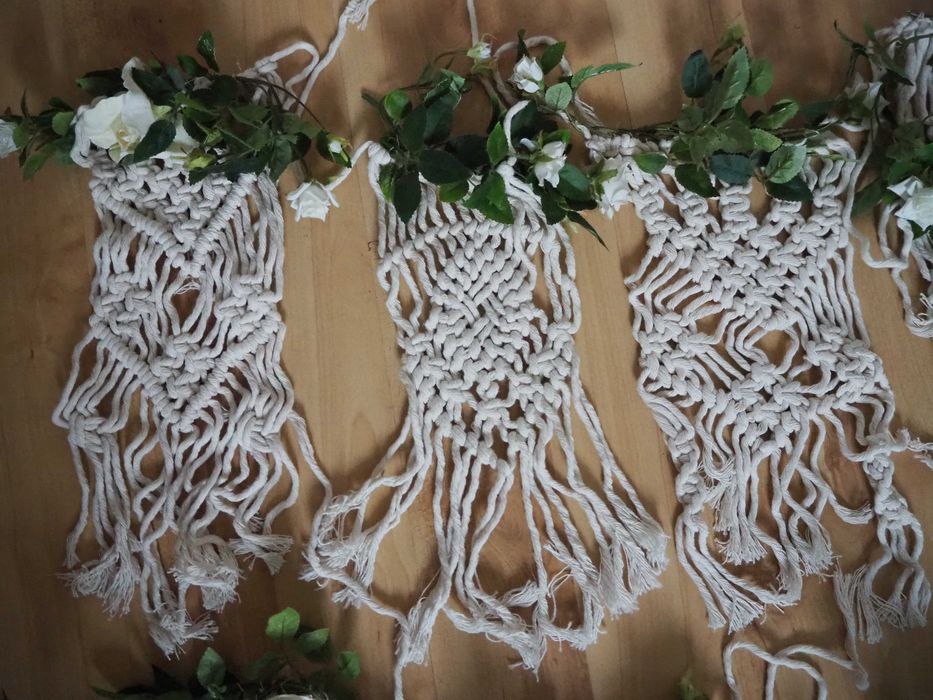 Makramy na krzesła/ławki  10 zł szt.