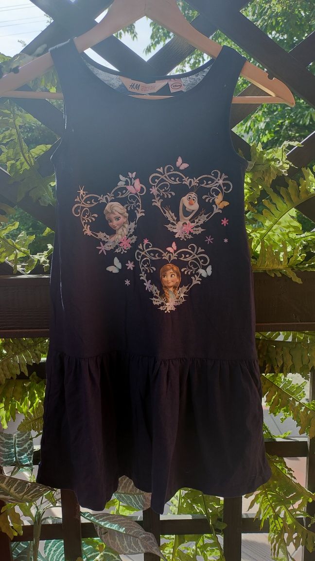 Sukienka h&m Anna i Elza r 6/8 lat
